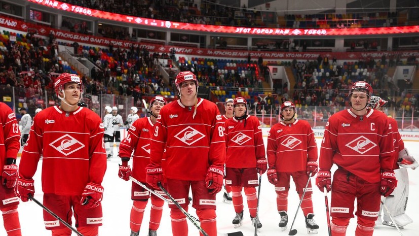 Дубли Коростелёва и Порядина помогли «Спартаку» обыграть «Трактор» в матче КХЛ