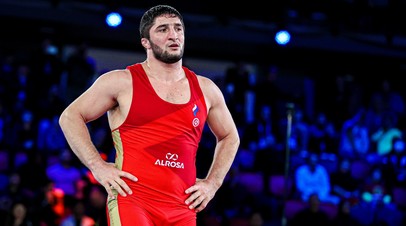Двукратный олимпийский чемпион по вольной борьбе Абдулрашид Садулаев