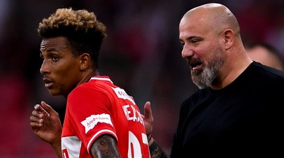 Полузащитник «Спартака» Жедсон Фернандеш и главный тренер Деян Станкович