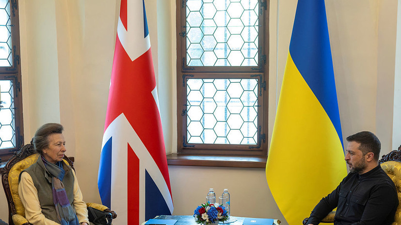 Telegraph: британская принцесса Анна передала Зеленскому личное письмо Карла III