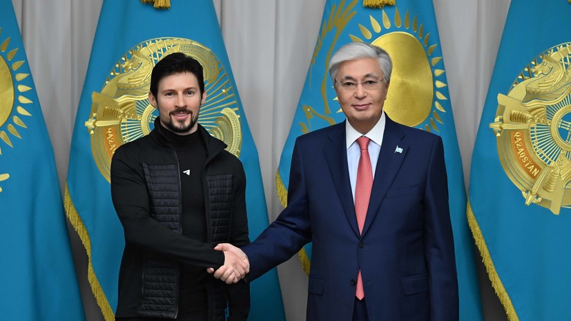 Дуров обсудил с Токаевым в Астане перспективы реализации проектов в сфере ИИ