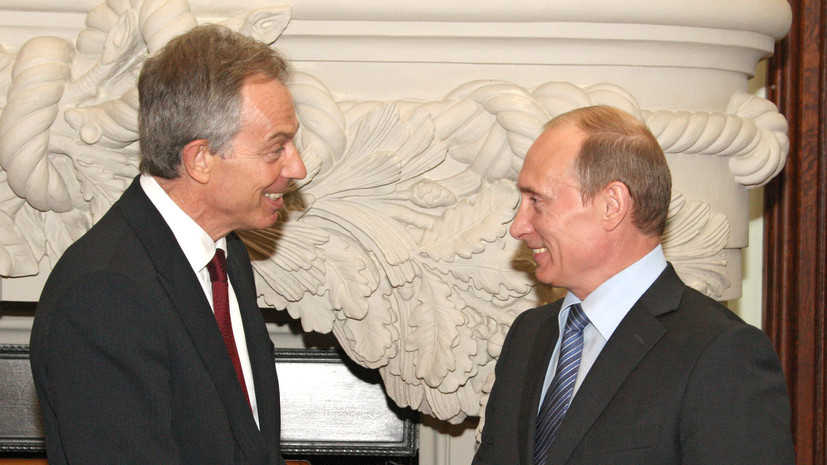 Путин: я ночевал дома у Тони Блэра, мы пили кофе в пижамах