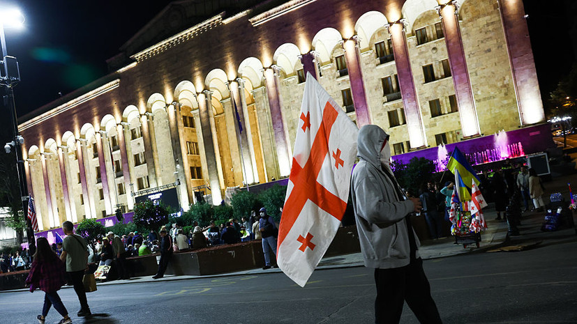 МВД Грузии: митинг в Тбилиси вышел за рамки закона