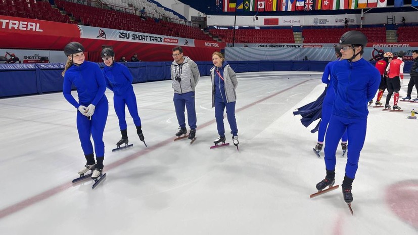 Российские шорт-трекисты в нейтральном статусе прилетели в Монреаль на первые этапы мирового тура