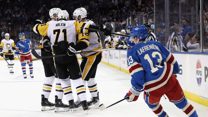 Передачи Малкина помогли «Питтсбургу» обыграть «Рейнджерс» в НХЛ