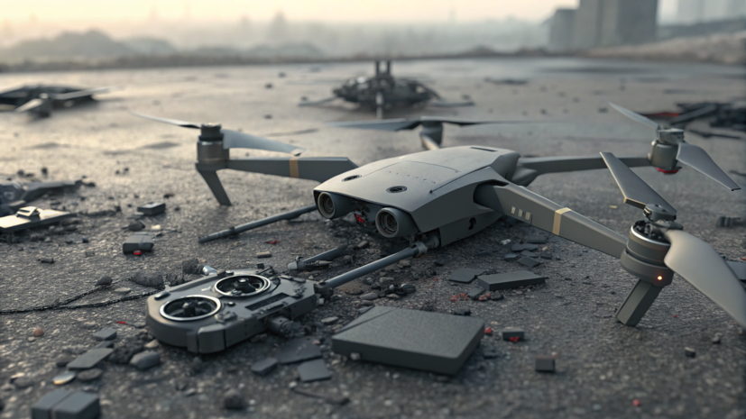 В Липецке специалисты обезвредили фрагменты упавшего БПЛА