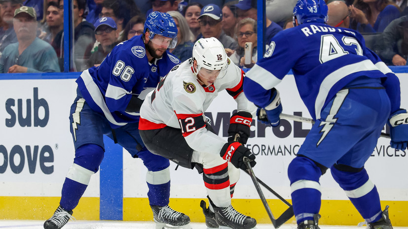 Дубль Кучерова не спас «Тампу» от поражения в матче НХЛ с «Оттавой»