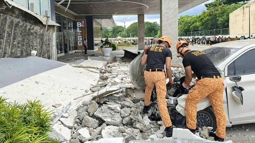 Повторное землетрясение магнитудой 6,9 произошло около Филиппин