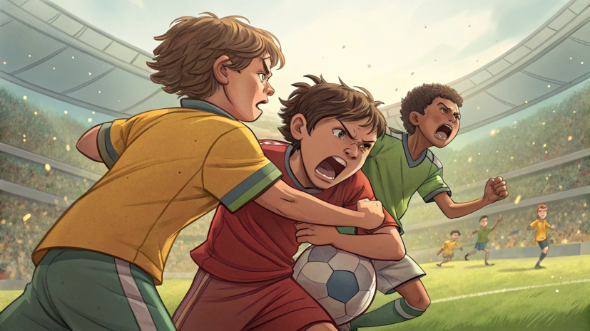 Юные футболисты «Родины» и ЦСКА устроили массовую драку во время матча