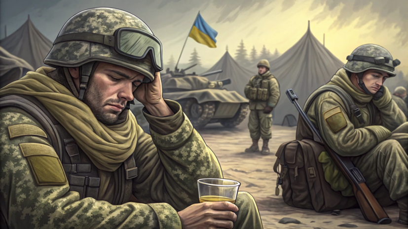 Украинский командир рассказал о проблемах с алкоголизмом в рядах ВСУ