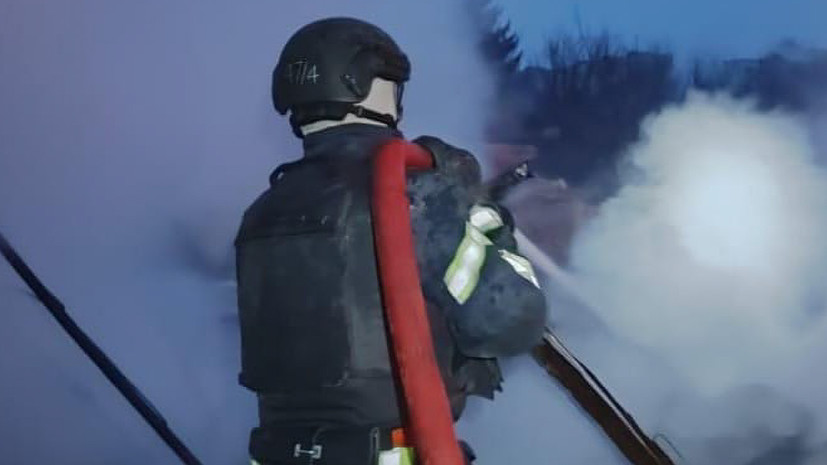 Пожар произошёл на нефтебазе в Черниговской области Украины