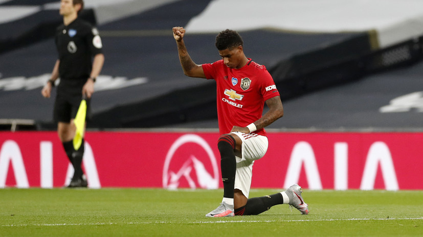 Игроки АПЛ снова будут вставать на колено перед матчами в знак протеста против расизма