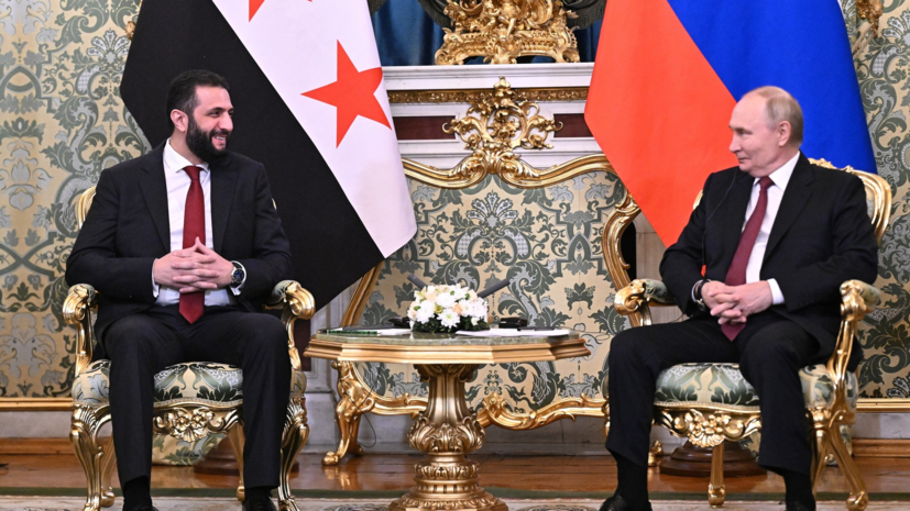 Переговоры Путина и Аш-Шараа завершились