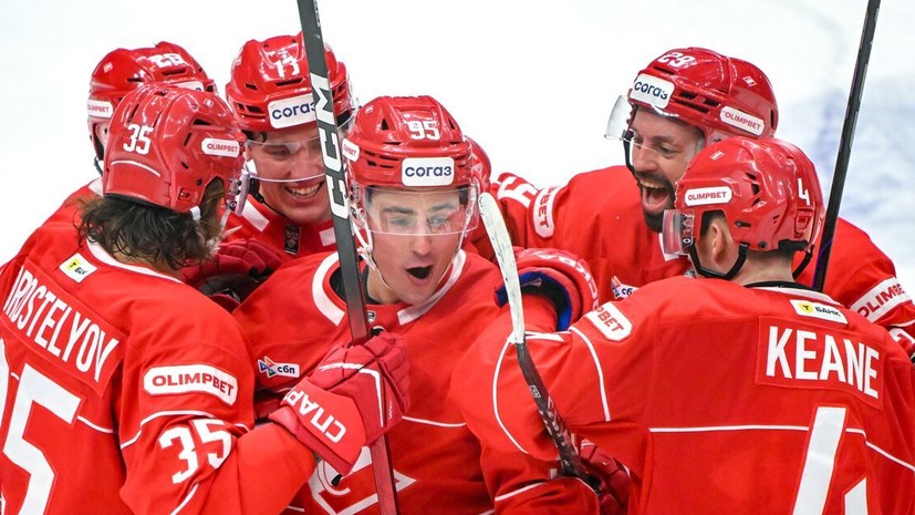 «Спартак» отыгрался с 3:6 и победил «Шанхай» в серии буллитов в матче КХЛ