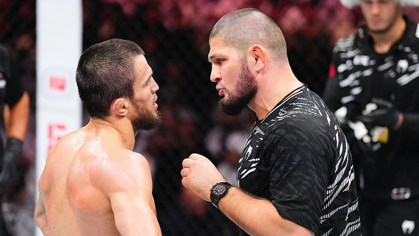 Хабиб обратился к Умару Нурмагомедову после победы над Баутистой