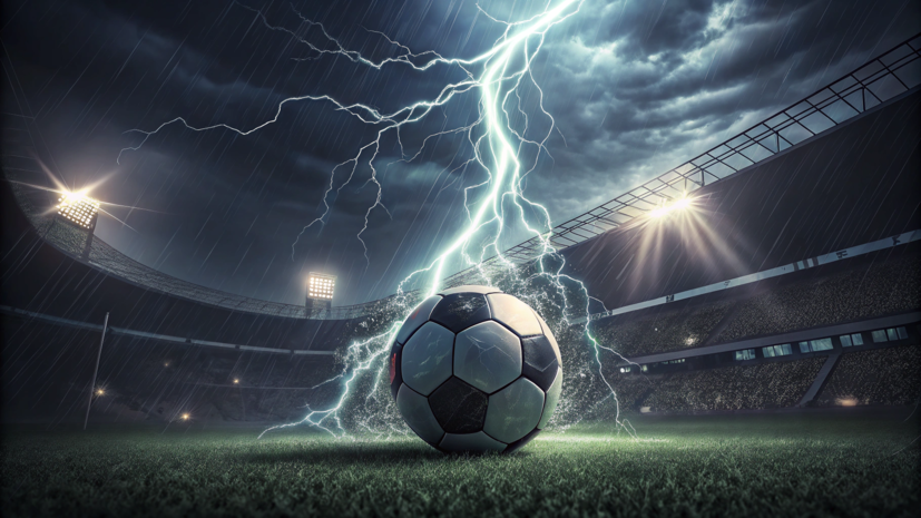 Футболист, в которого попала молния: она угодила в крестик