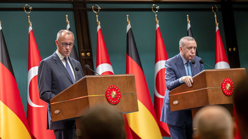 Эрдоган раскритиковал Мерца за позицию Германии по конфликту в Газе