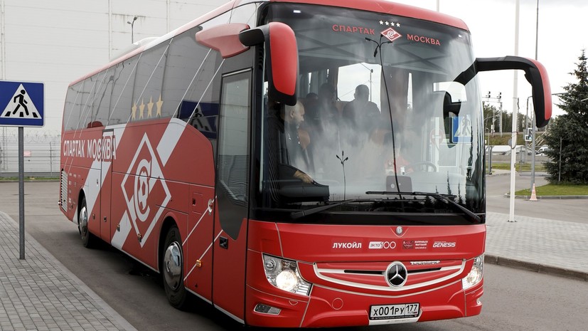 На автобус с игроками «Спартака» напали по пути на матч с «Краснодаром» в РПЛ