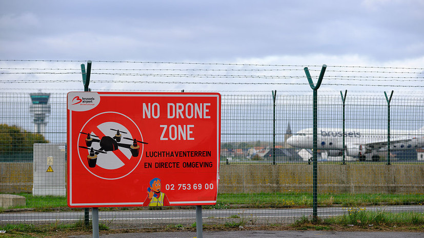 RTBF: аэропорт Брюсселя на 30 минут приостанавливал работу из-за БПЛА