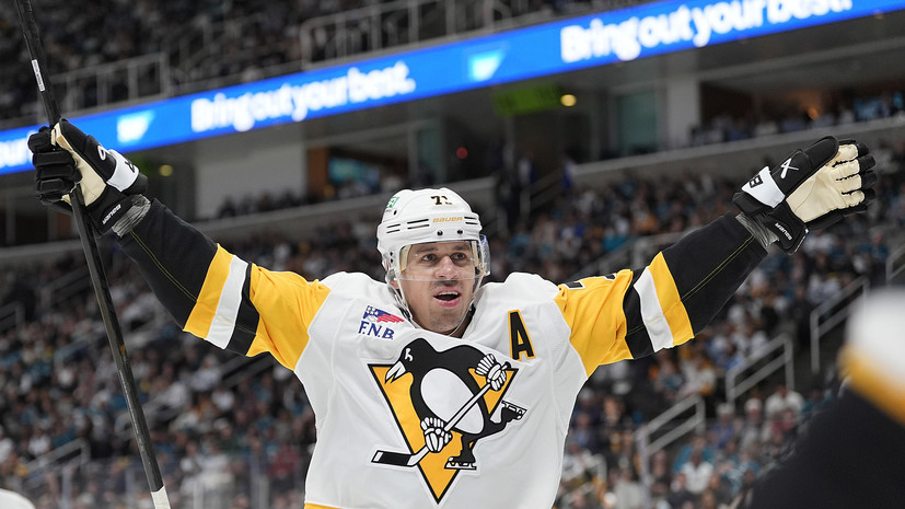 Малкин первым из россиян набрал 20 очков в нынешнем сезоне НХЛ