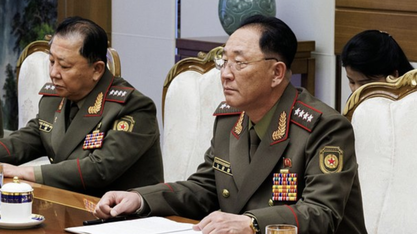 В Минобороны КНДР приняли делегацию из России