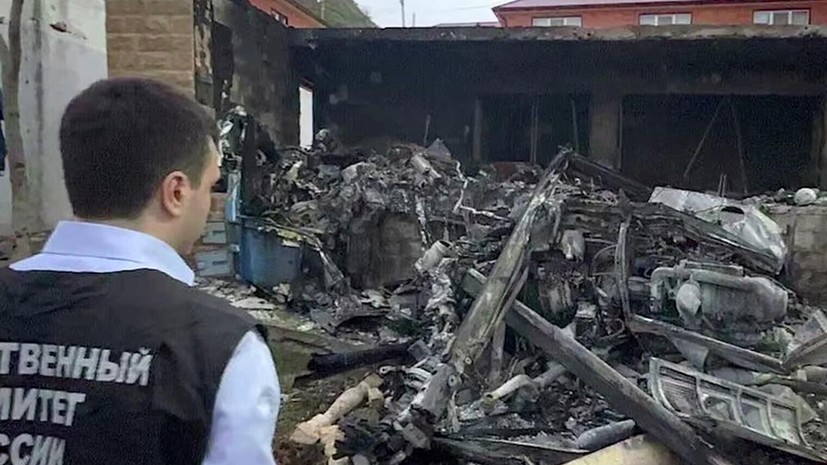 Потерпевший крушение в Дагестане вертолёт упал на коттедж на базе отдыха