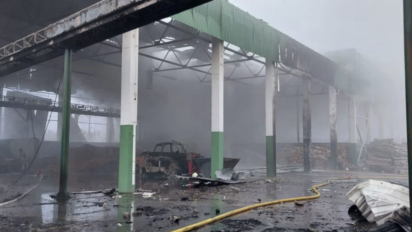 Крупная ТЭС на биомассе повреждена на Украине