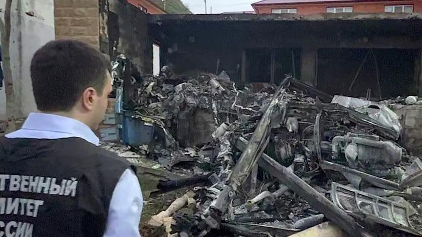 СК: причиной крушения вертолёта в Дагестане стала ошибка пилотирования