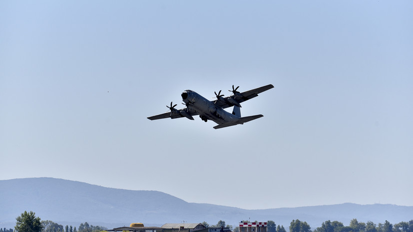 В Грузии разбился турецкий военно-транспортный самолёт С130