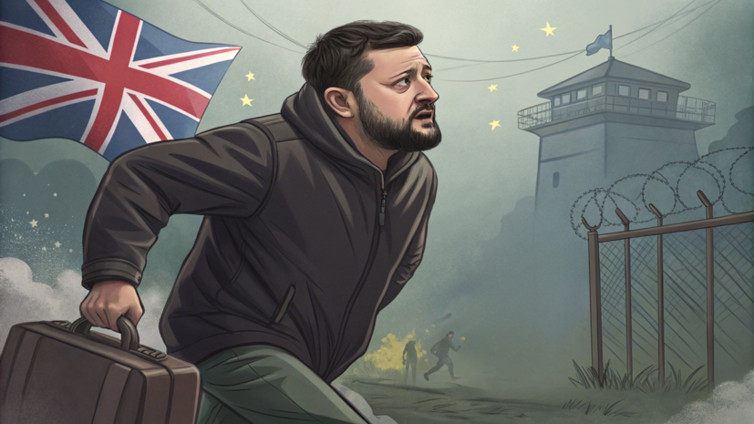 InfoBRICS: Зеленский планирует побег в Великобританию на фоне скандала с НАБУ