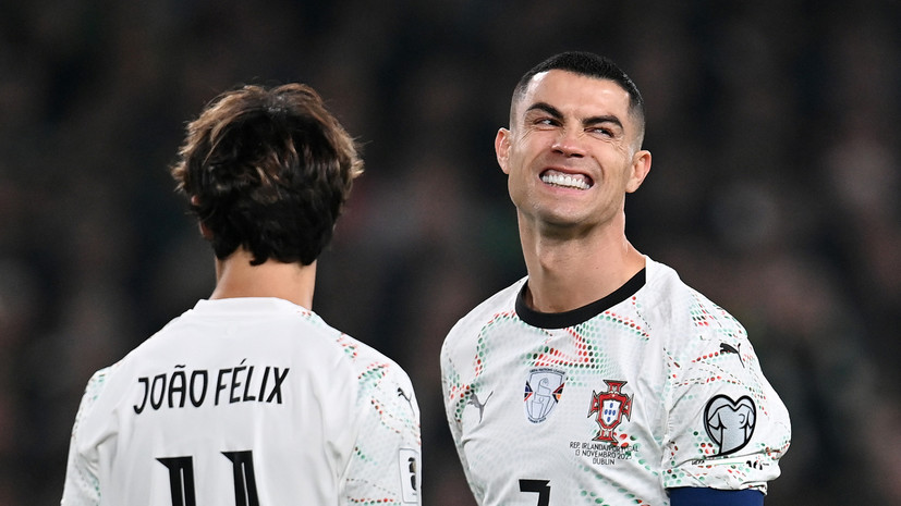 Роналду впервые в карьере был удалён с поля в матче за сборную Португалии