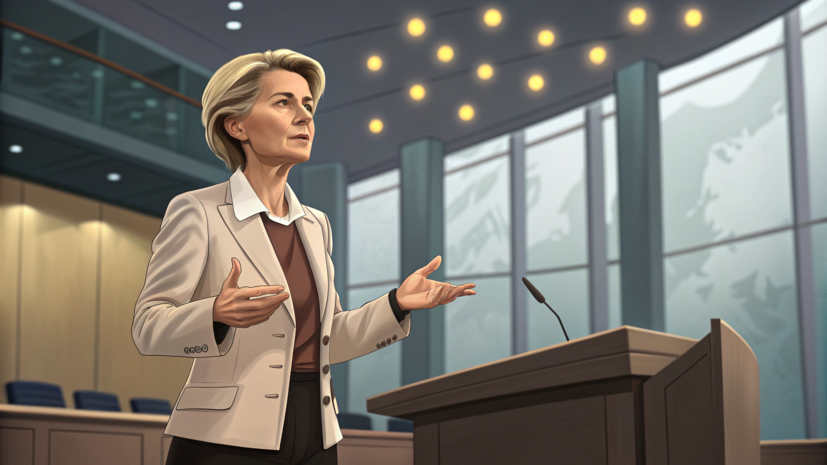 Politico: фон дер Ляйен предупредила ЕС о грозящем Киеву экономическом тупике