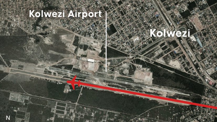 Actualité: в ДРК самолёт с министром выкатился за пределы ВПП и загорелся