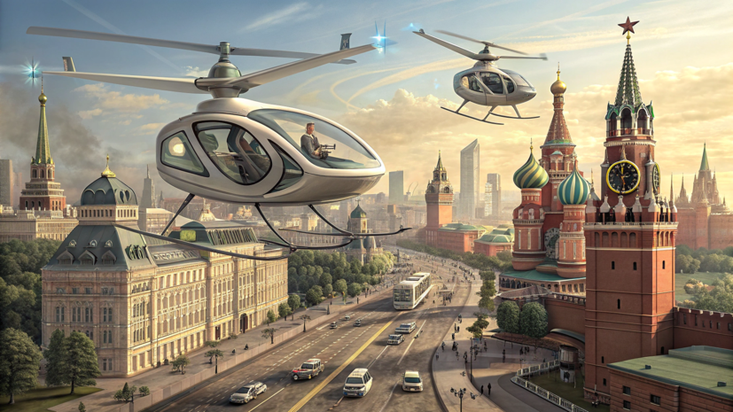 Минтранс назвал условия для распространения летающих такси в России