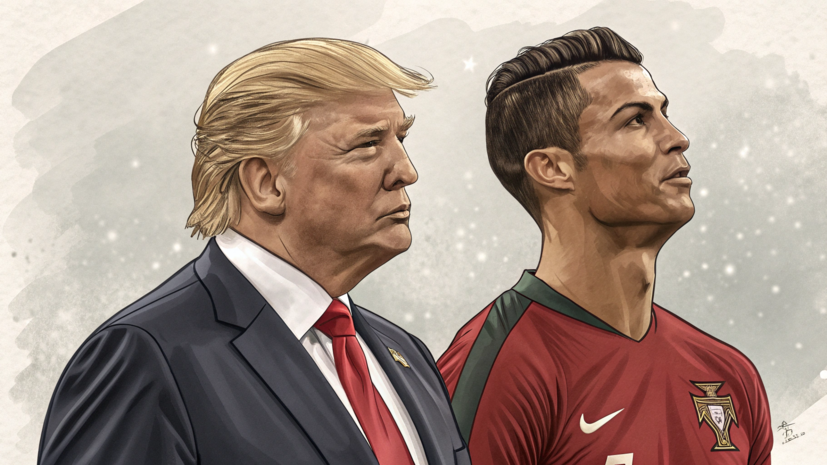 Трамп пошутил, что добился большего уважения со стороны сына после знакомства с Роналду