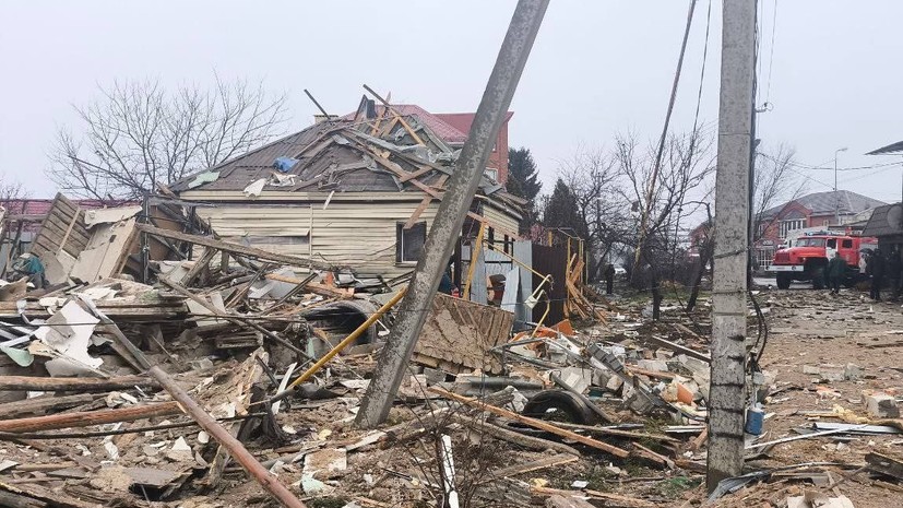 В Алексеевке в Белгородской области произошёл взрыв газа