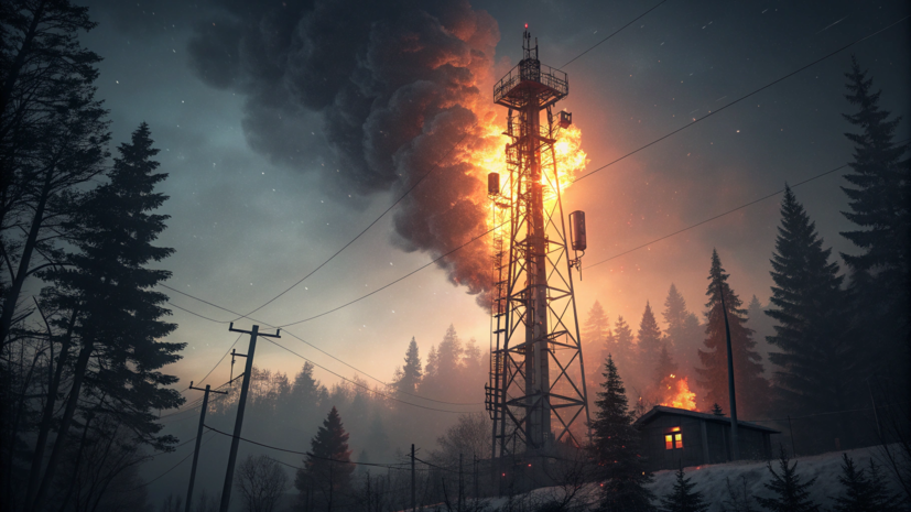 В Ленобласти задержали мужчину за поджог вышки по заданию Украины