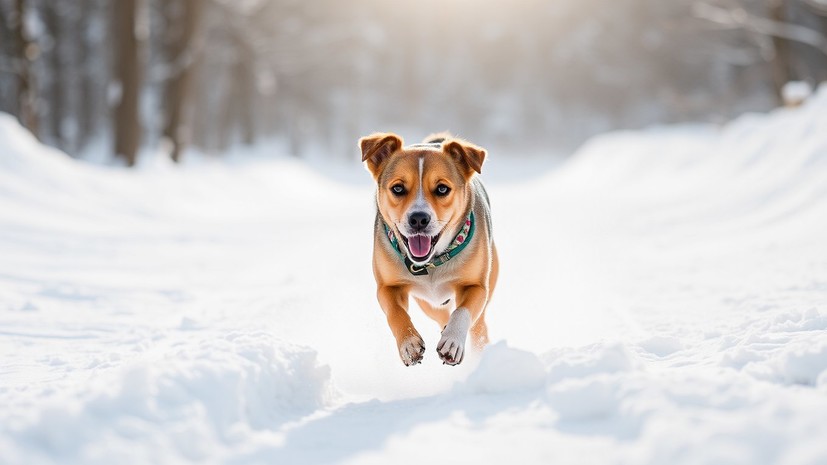 Зоопсихолог Лукьянова посоветовала владельцам собак не давать им есть снег
