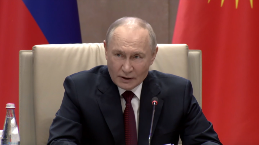 Переговоры Путина с президентом Киргизии