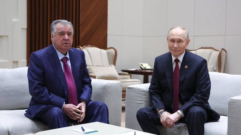 Путин встретился с президентом Таджикистана на полях саммита ОДКБ