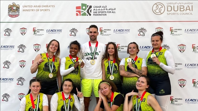 Команда «Московские Зомби» стала победителем международного турнира Dubai Bowl по флаг-футболу