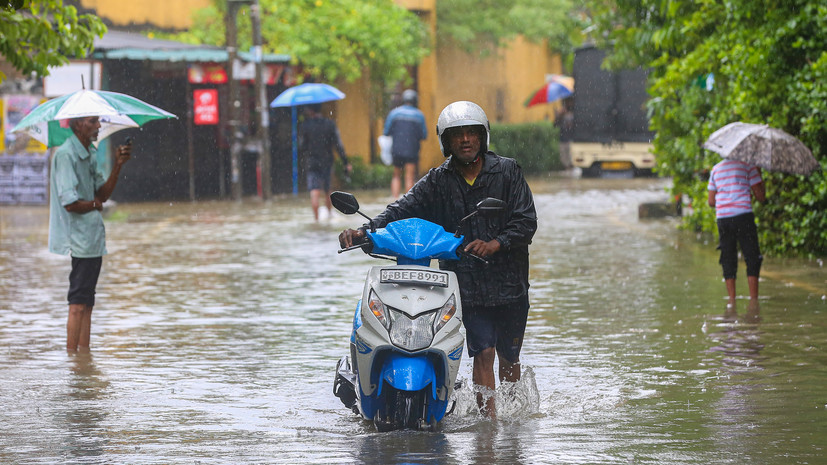 Российский турист рассказал о тяжёлой ситуации на дорогах Шри-Ланки из-за потопов