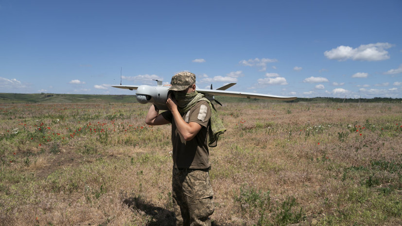 РИА Новости: украинский беспилотник атаковал частный сектор в Донецке