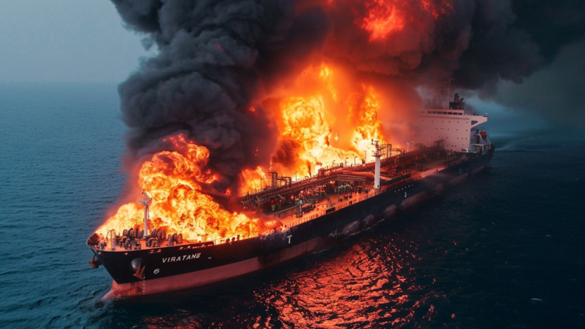 Росморречфлот: атаку на российский танкер в Чёрном море совершил беспилотник