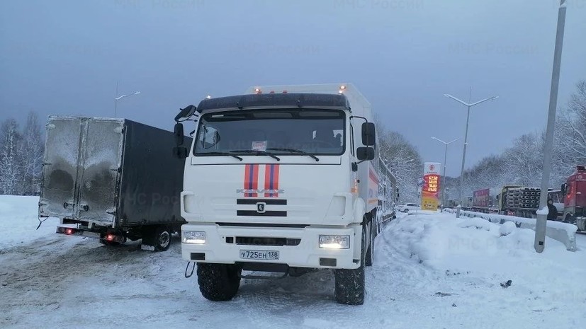 На трассе «Байкал» в Приангарье ликвидировали последствия затора
