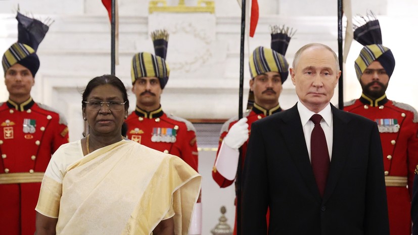 Президент Индии Мурму угостила Путина вегетарианским ужином