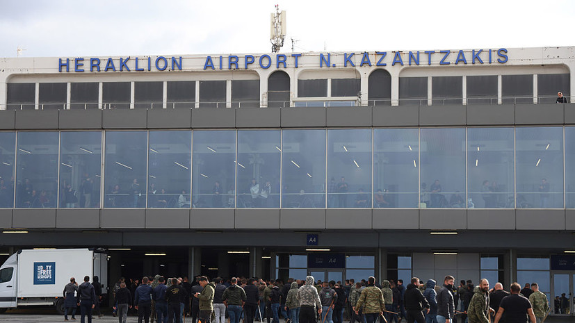 На Крите фермеры попытались заблокировать аэропорт во время протеста