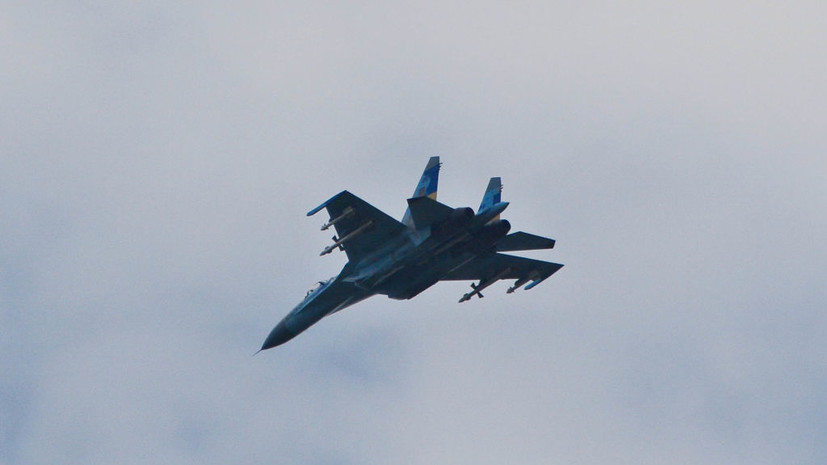 ВКС России сбили самолёт Су-27 ВСУ