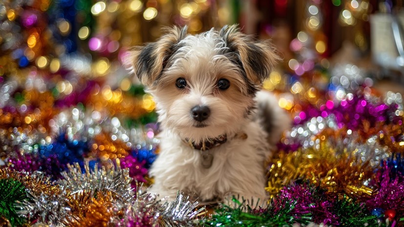 Ветеринар Руденко назвал новогоднюю мишуру и дождик самыми опасными для животных