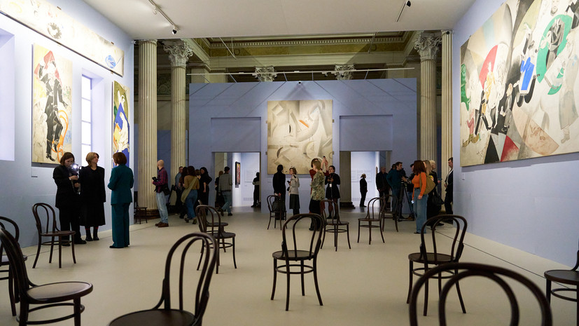 «Писал всё, что попадалось на глаза»: в Пушкинском музее открылась выставка «Марк Шагал. Радость земного притяжения»